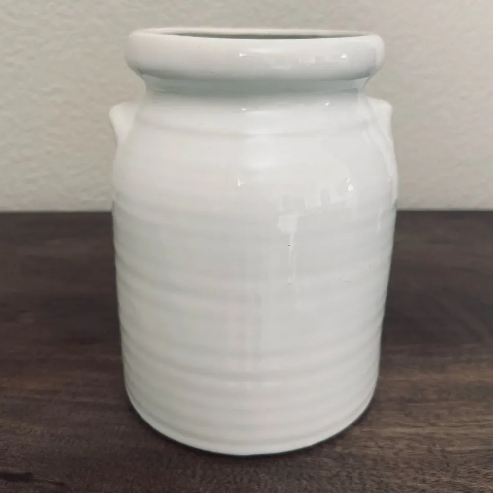 Farmhouse Ceramic Bucket Planter Jar Vase